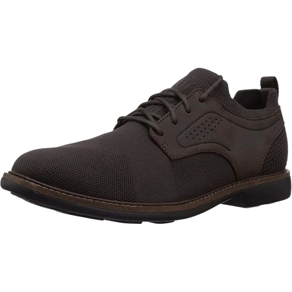 Mark Nason Clubman Westside Oxford 13 Chocolate Brown Knit Leather